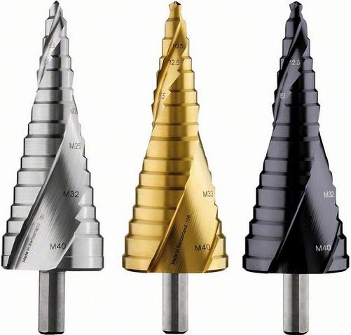 

Сверло Bosch HSS-AlTiN 16 ступ M10-M40 [2.608.588.071], HSS-AlTiN 16 ступ M10-M40