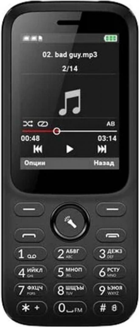 

Мобильный телефон Vertex D555 черный, D555