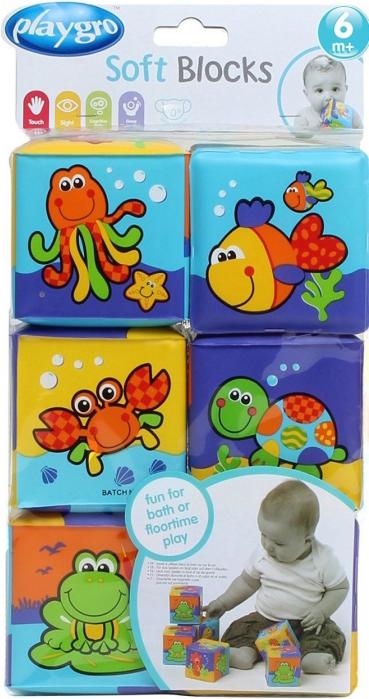 

Развивающая игрушка Playgro Мягкие кубики серии "Моя первая игрушка" / 0181170, Мягкие кубики серии "Моя первая игрушка