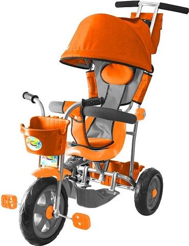 

Велосипед детский с ручкой Galaxy Лучик 3-х колесный Orange, Лучик 3-х колесный
