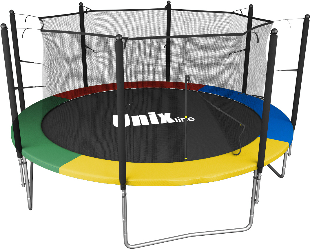 

Батут Unix line inside Simple 12 ft-366 см Color с защитной сеткой, Батут Unix line Simple 12 ft Color inside TRSI12INC