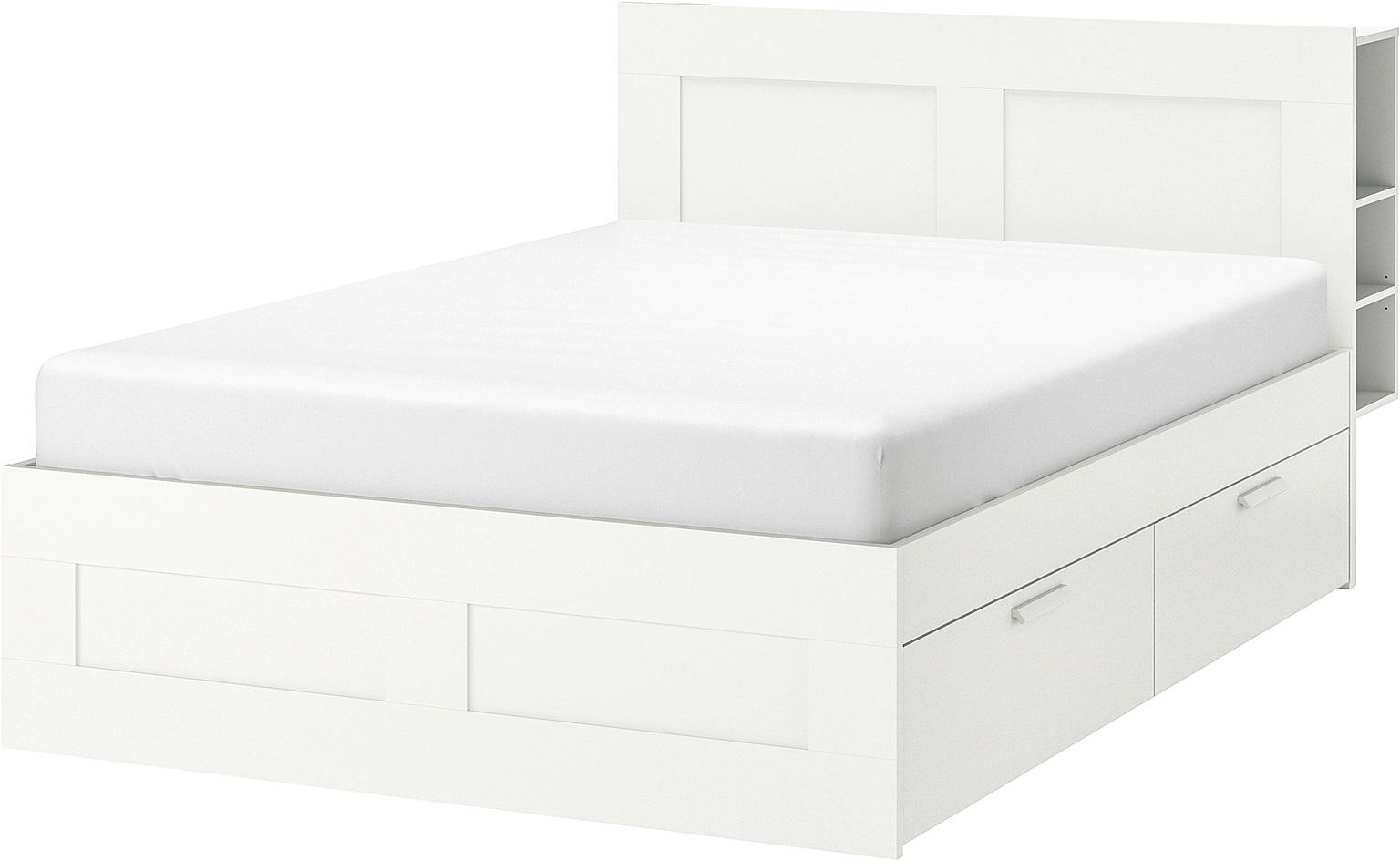 

Кровать IKEA Бримнэс белый [992.107.25], Бримнэс
