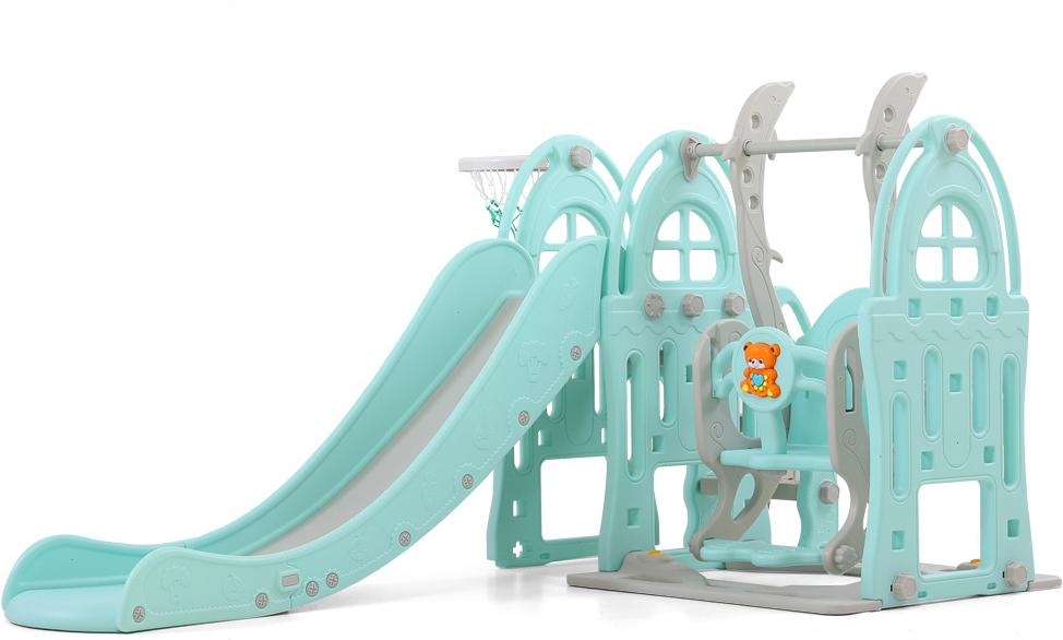 

Игровой центр детский Perfetto Sport Горка + качели Замок PS-047-М ментол [СГ000005143], Горка + качели Замок PS-047-М