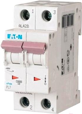 

Выключатель Eaton PL7 2P 2A С 10кА 2М [263354], PL7 2P 2A С 10кА 2М