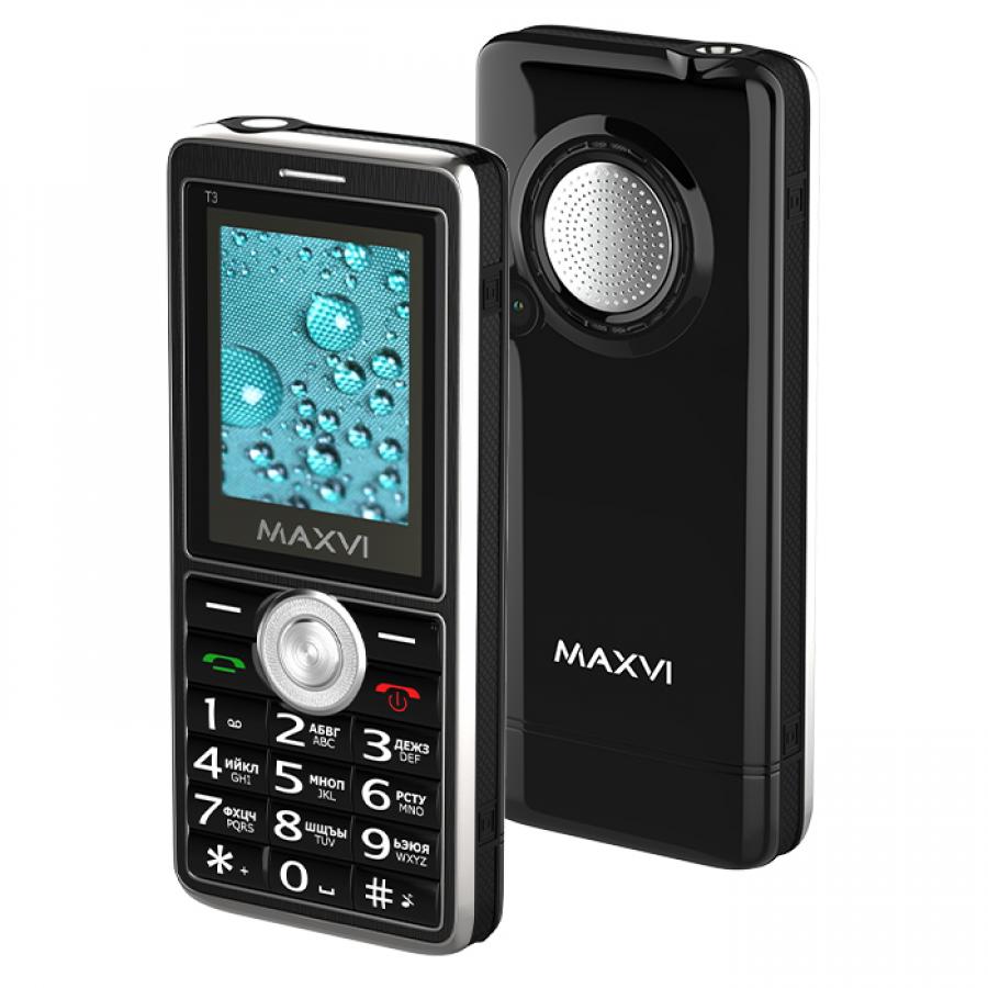 

Мобильный телефон Maxvi T3 Black, T3