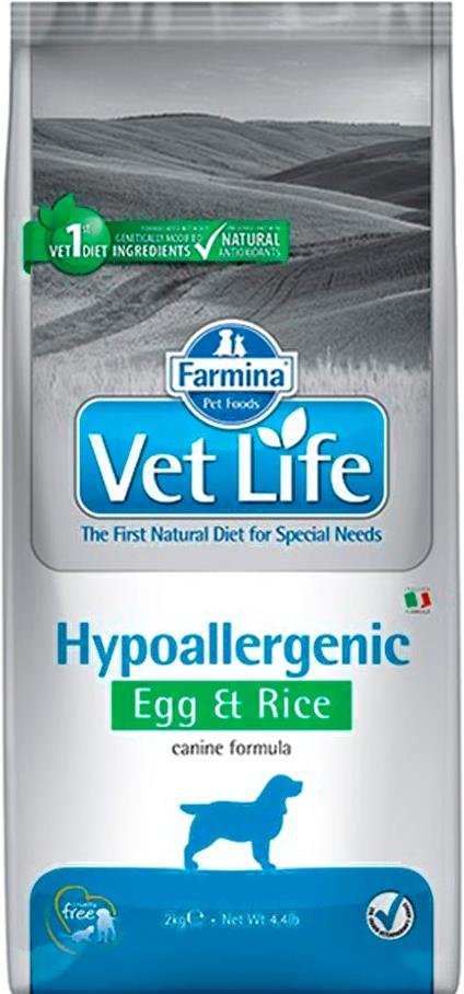 

Корм для собак Farmina Vet Life Hypoallergenic EggRice 2кг, Vet Life Hypoallergenic EggRice 2кг