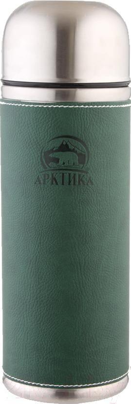 

Термос и термокружка Арктика для напитков 108-500 в кожаной оплетке зеленый, Термос Арктика для напитков 108-500 в кожаной оплетке зеленый