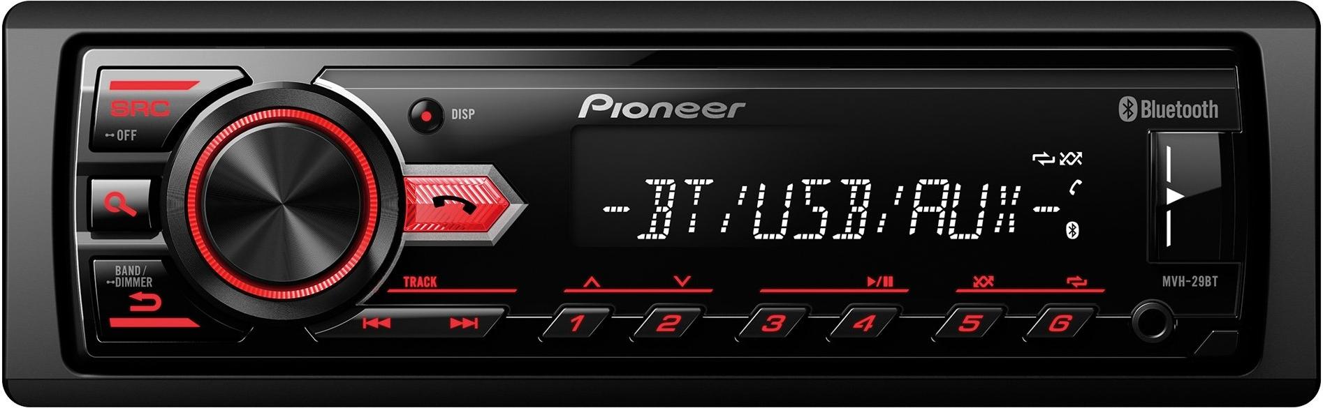 

USB-магнитола Pioneer MVH-29BT, Автомагнитола Pioneer MVH-29BT