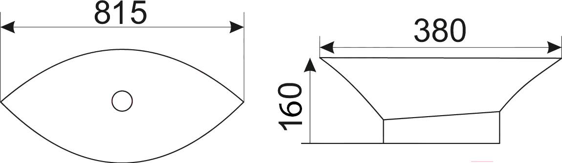 

Умывальник CeramaLux TR4048, TR4048