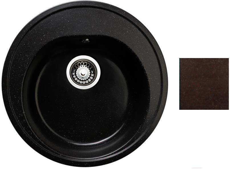 

Мойка кухонная Granicom G001-02 (шоколад), G-001 505x505