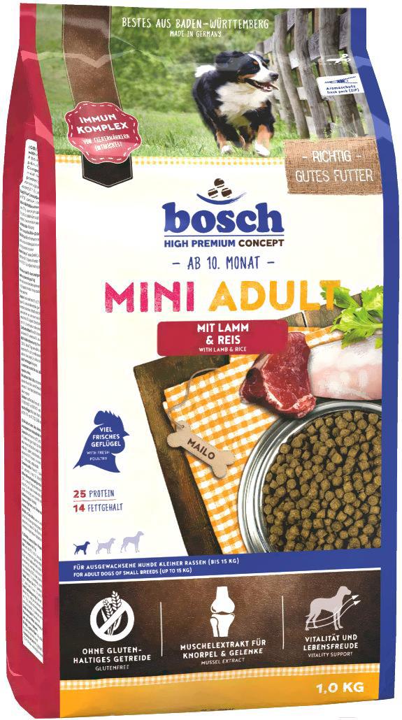 

Корм для собак Bosch Petfood Mini Adult LambRice 1кг