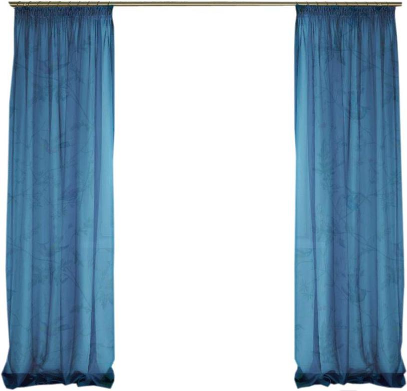 

Штора Delfa СТШ/Д-050 Voile/8816 200x250 синий