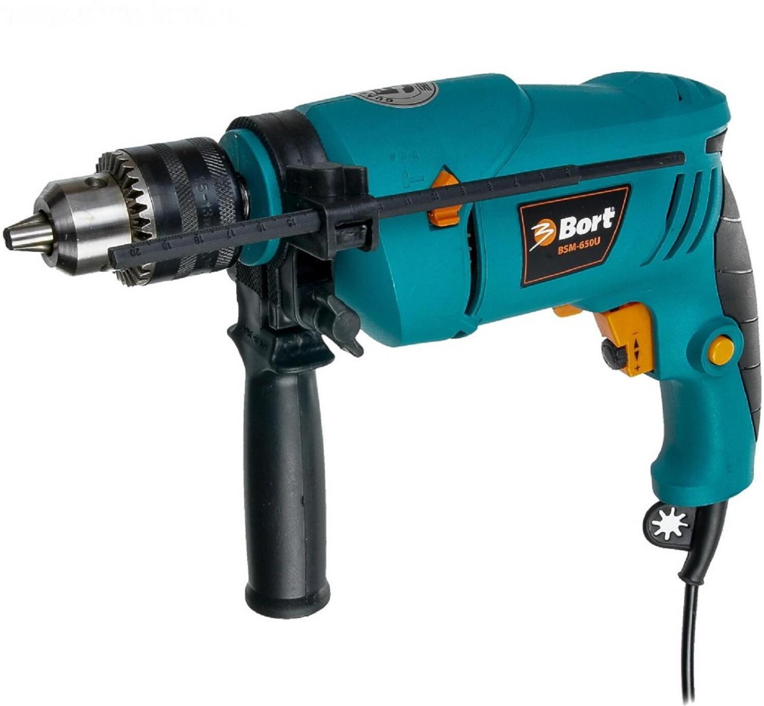 

Дрель Bort BSM-650U-Q, Дрель ударная Bort BSM-650U-Q
