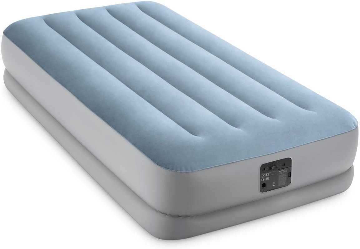 

Надувная кровать Intex Raised Comfort 99х191х36см с подголовником, встр.нас. 220В [64166NP], Надувная кровать Intex Raised Comfort 99х191х36см с подголовником, встр.нас. 220В 64166NP