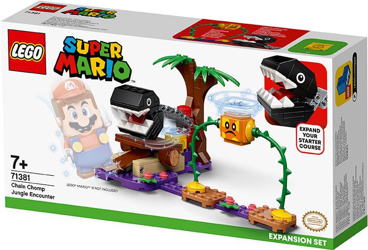 

Конструктор LEGO Super Mario Дополнительный набор Кусалкин на цепи — встреча в джунглях [71381], Super Mario Дополнительный набор Кусалкин на цепи — встреча в джунглях