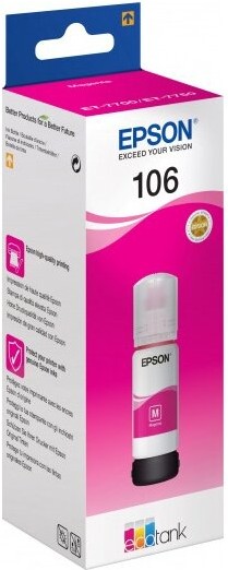 

Контейнер с чернилами Epson 106 (C13T00R340), (Epson 106M C13T00R340 пурпурный для Epson L7160/7180)