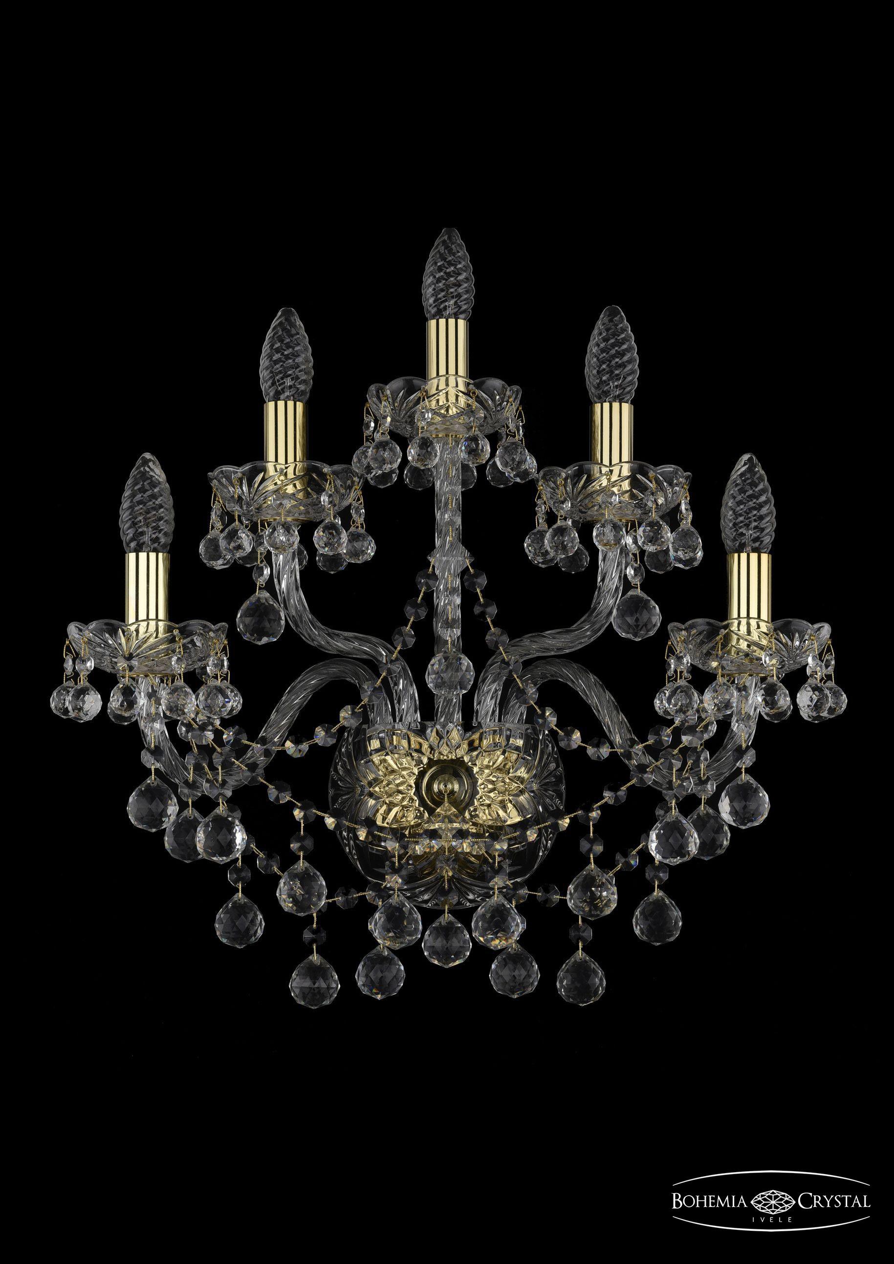 

Подвесная люстра Bohemia Ivele Crystal 1409B/2+2+1/195/XL/G, Бра Bohemia Ivele Crystal 1409B/2+2+1/195/XL/G