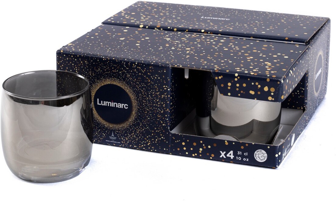 

Набор стаканов Luminarc Сияющий графит P9315, Набор стаканов Luminarc Сияющий графит P9316