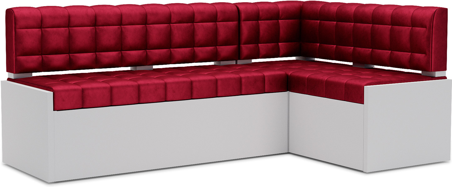 

Кухонный диван Mebel-Ars Ганновер 178х82 правый бархат красный Star Velvet 3 Dark Red (М11-11-1), Кухонный диван Mebel-Ars Гамбург 162х190 правый бархат красный (М11-11-1)