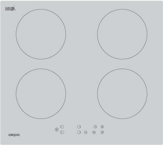 

Варочная панель Akpo PIA 60 940 14CC WH, Индукционная варочная панель Akpo PIA 60 940 14CC WH