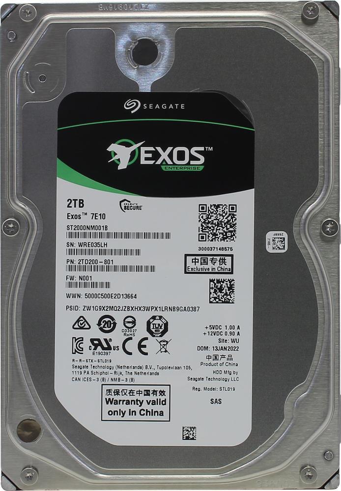 

Жесткий диск Seagate Exos 7E10 (ST2000NM001B)