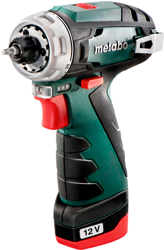 

Дрель-шуруповерт Metabo PowerMaxx BS Basic [600984500], Дрель-шуруповерт Metabo BS Basic 600984500 (с 2-мя АКБ, кейс)