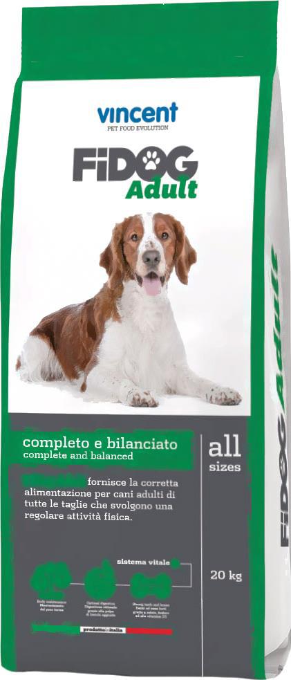 

Корм для собак Vincent Fidog Adult (20кг), Fidog Adult 20кг