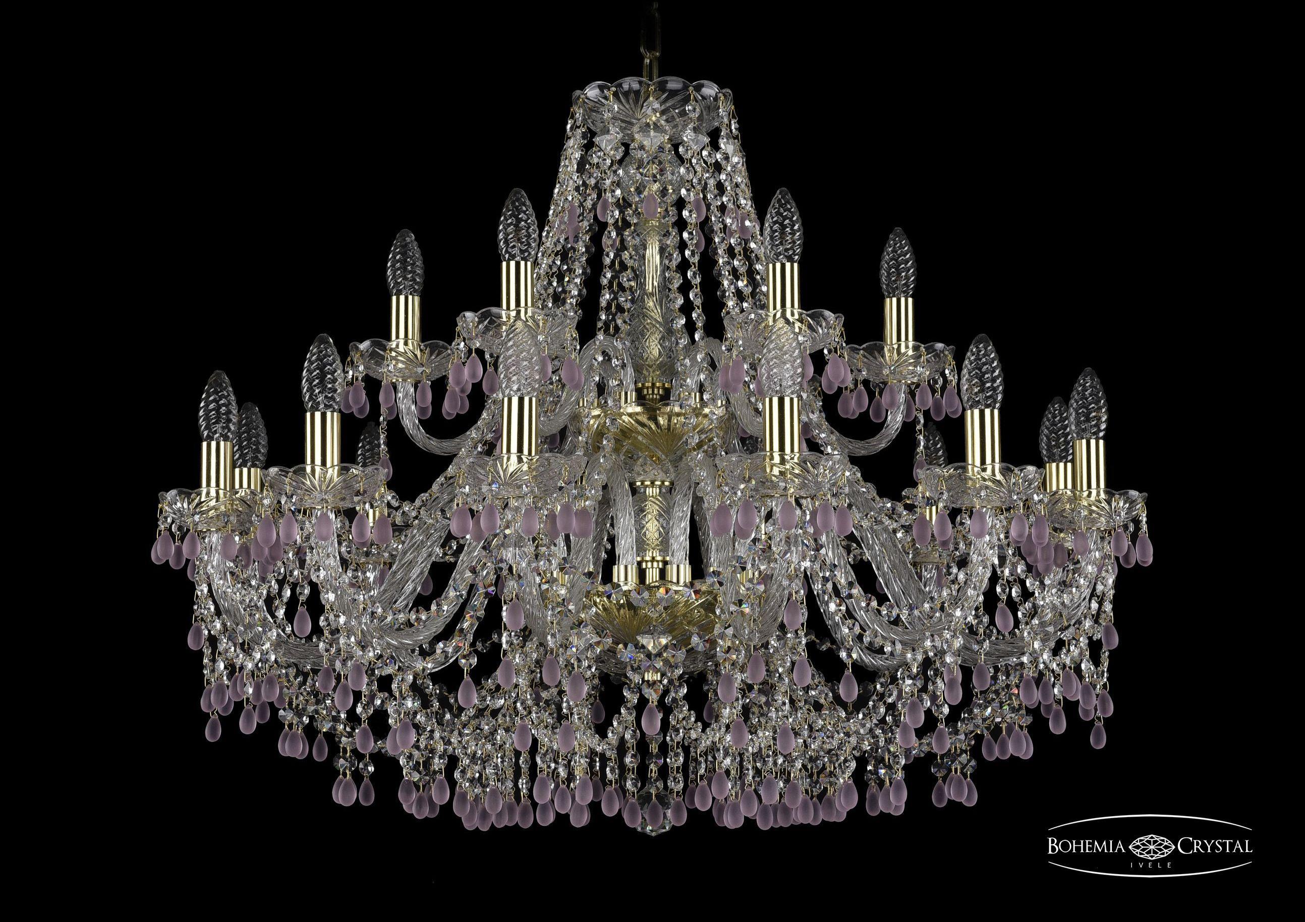 

Подвесная люстра Bohemia Ivele Crystal 1410/10+5/300/2d/G/V7010