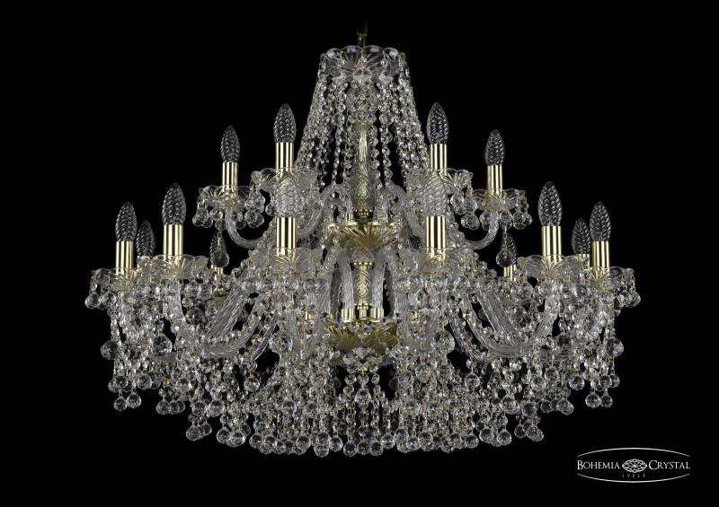 

Подвесная люстра Bohemia Ivele Crystal 1409/12+6/300/2d/G