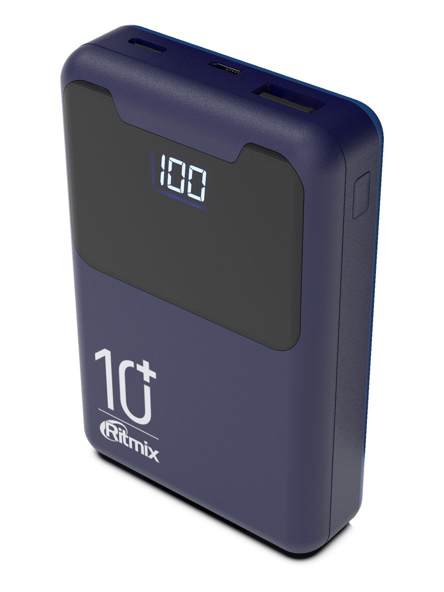 

Портативное зарядное устройство Ritmix RPB-10005 Indigo Black, RPB-10005
