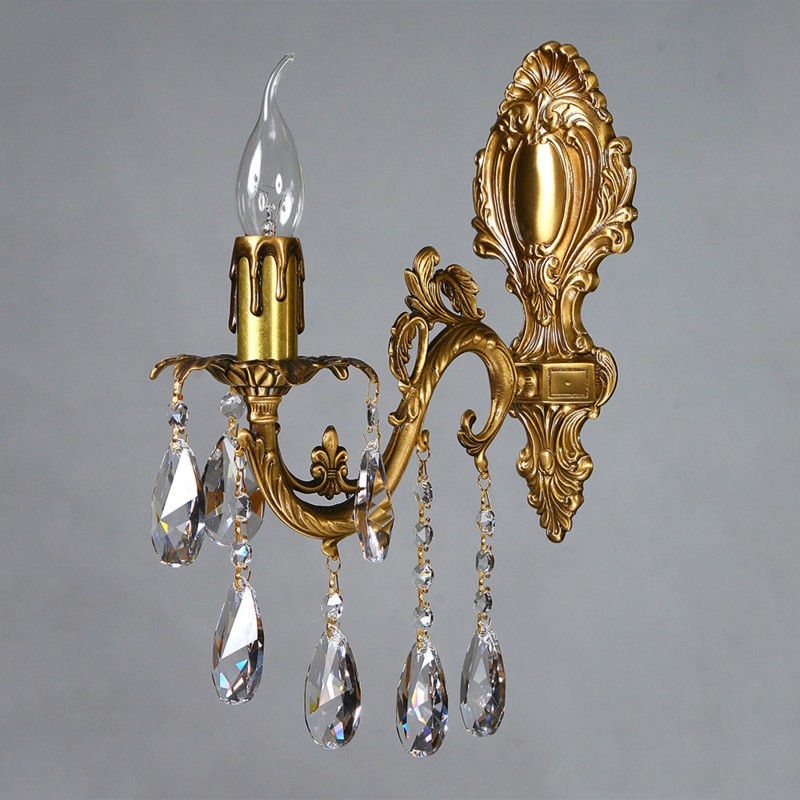 

Бра AMBIENTE by BRIZZI 2118/1 AB Tear drop crystal [2118/1 AB Tear Drop], Бра AMBIENTE by BRIZZI 2118/1 AB Tear drop crystal