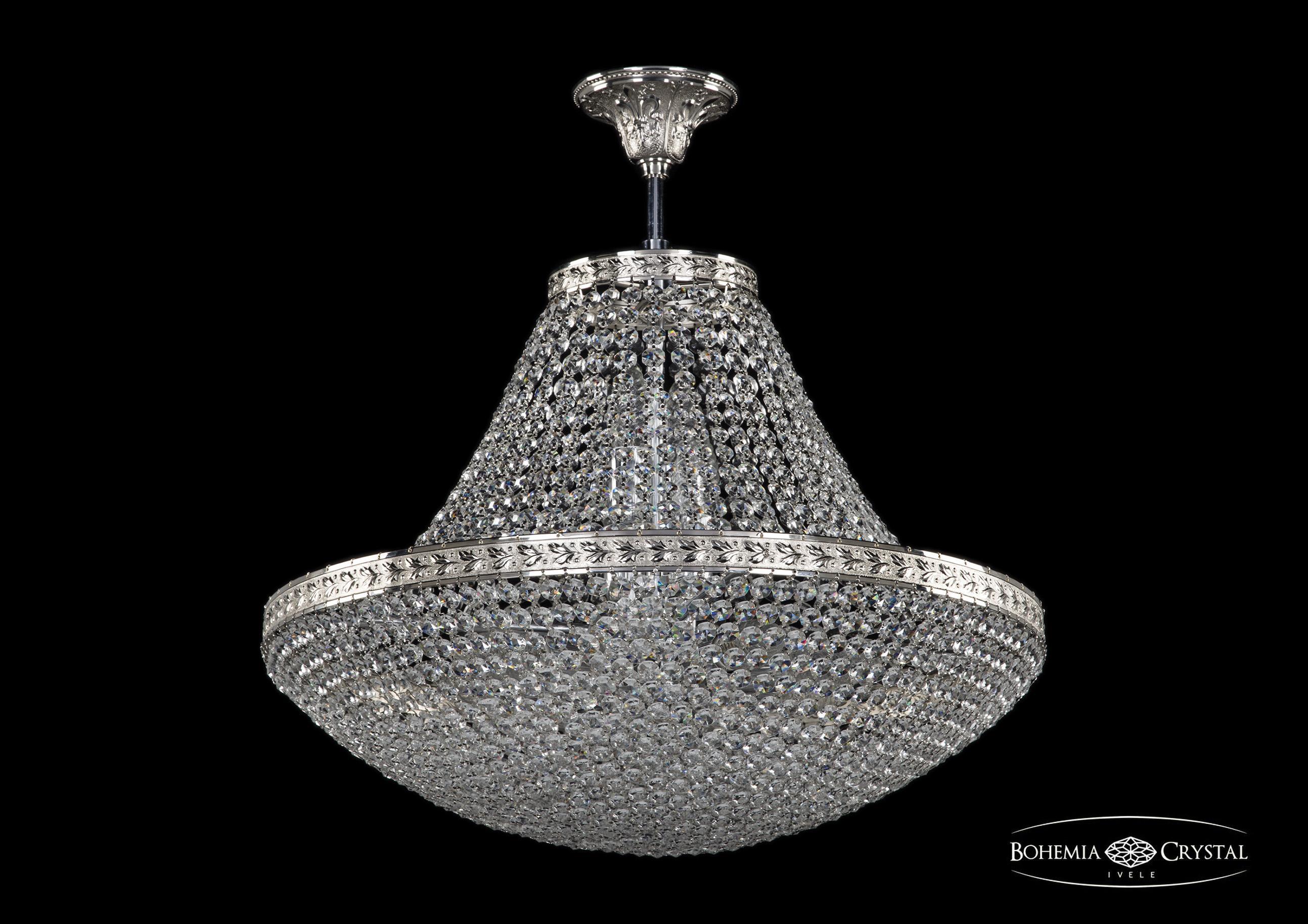 

Люстра на штанге Bohemia Ivele Crystal 19321/H1/55IV Ni