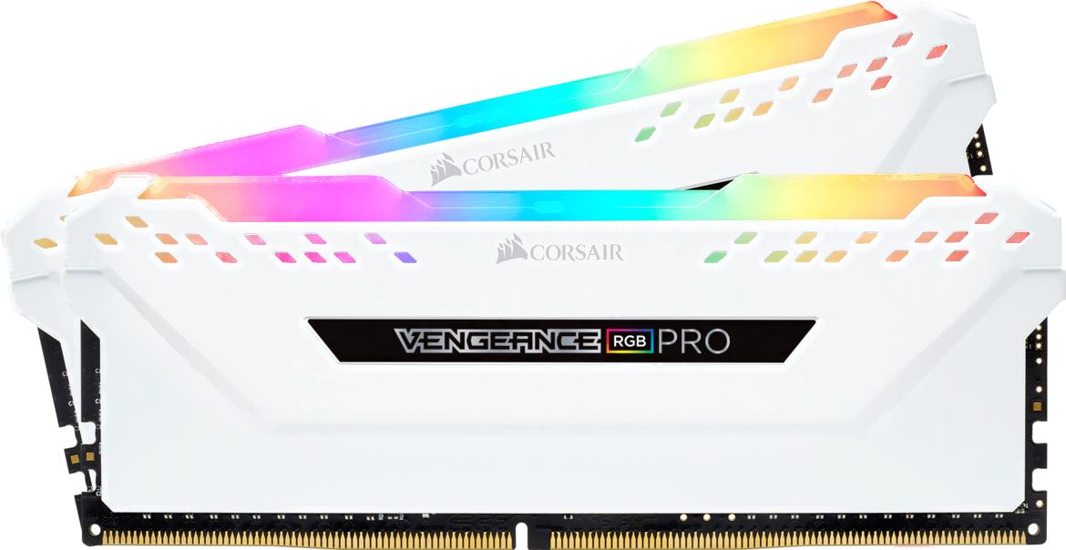 

Оперативная память Corsair Vengeance PRO RGB 2x8GB DDR4 PC4-24000 CMW16GX4M2C3000C15W, Vengeance RGB Pro DDR4 DIMM 3000MHz PC4-24000 CL15-16Gb KIT