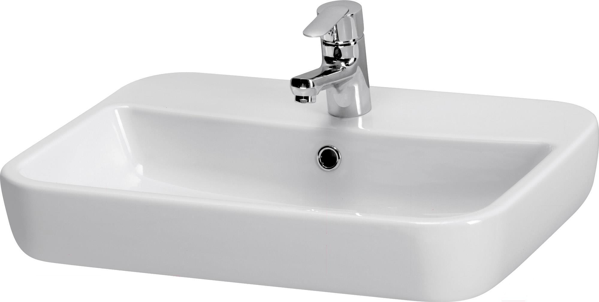 

Умывальник Cersanit Caspia 60 Square белый [S-UM-CAS60/1-S-w], Caspia 60 Square