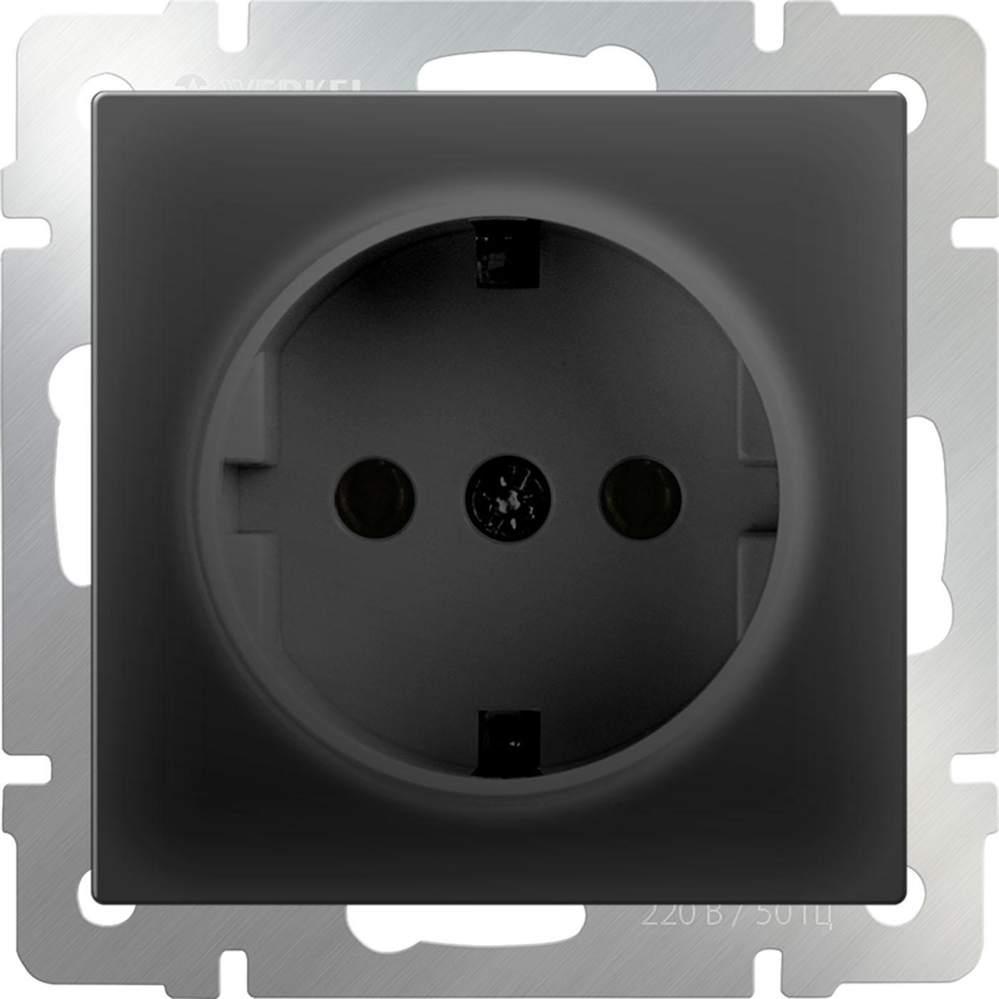

Розетка Werkel WL08-SKG-01-IP20 черный матовый [a029860], WL08-SKG-01-IP20