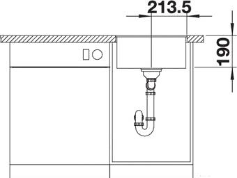 

Кухонная мойка Blanco Subline 400-F кофе [523499], Subline 400-F