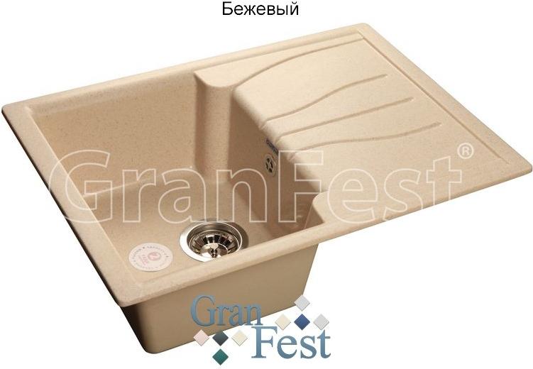 

Кухонная мойка GranFest Standart GF-S680L бежевый, Standart GF-S680L