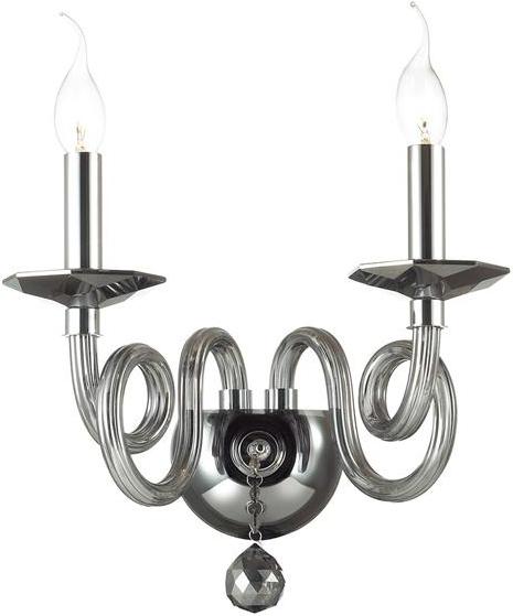 

Бра Odeon Light 4601/2W хром/дымчатый/хрусталь Бра E14 2*40W IRIA