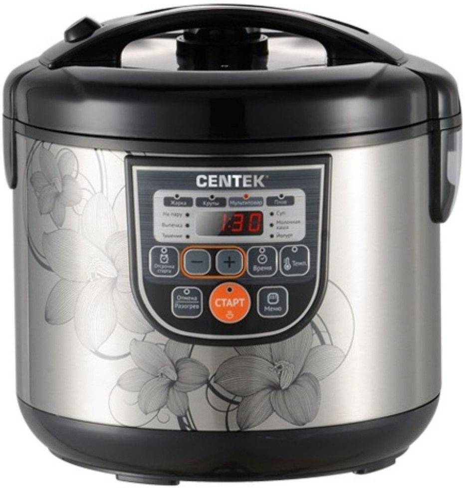 

Мультиварка CENTEK CT-1498, Мультиварка CENTEK CT-1498 черный/сталь