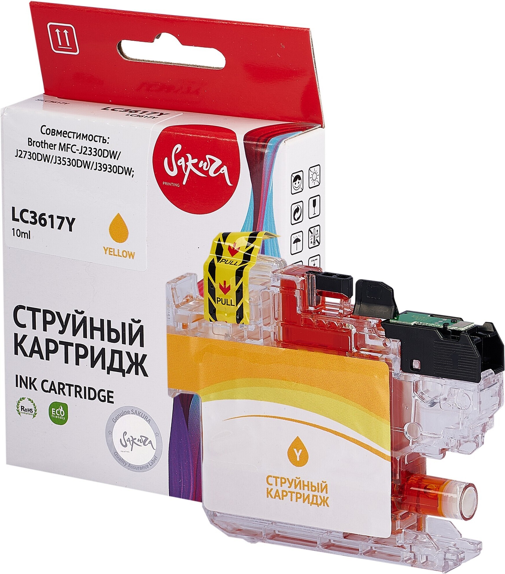 

Картридж струйный Sakura Printing LC3617Y (SILC3617Y)