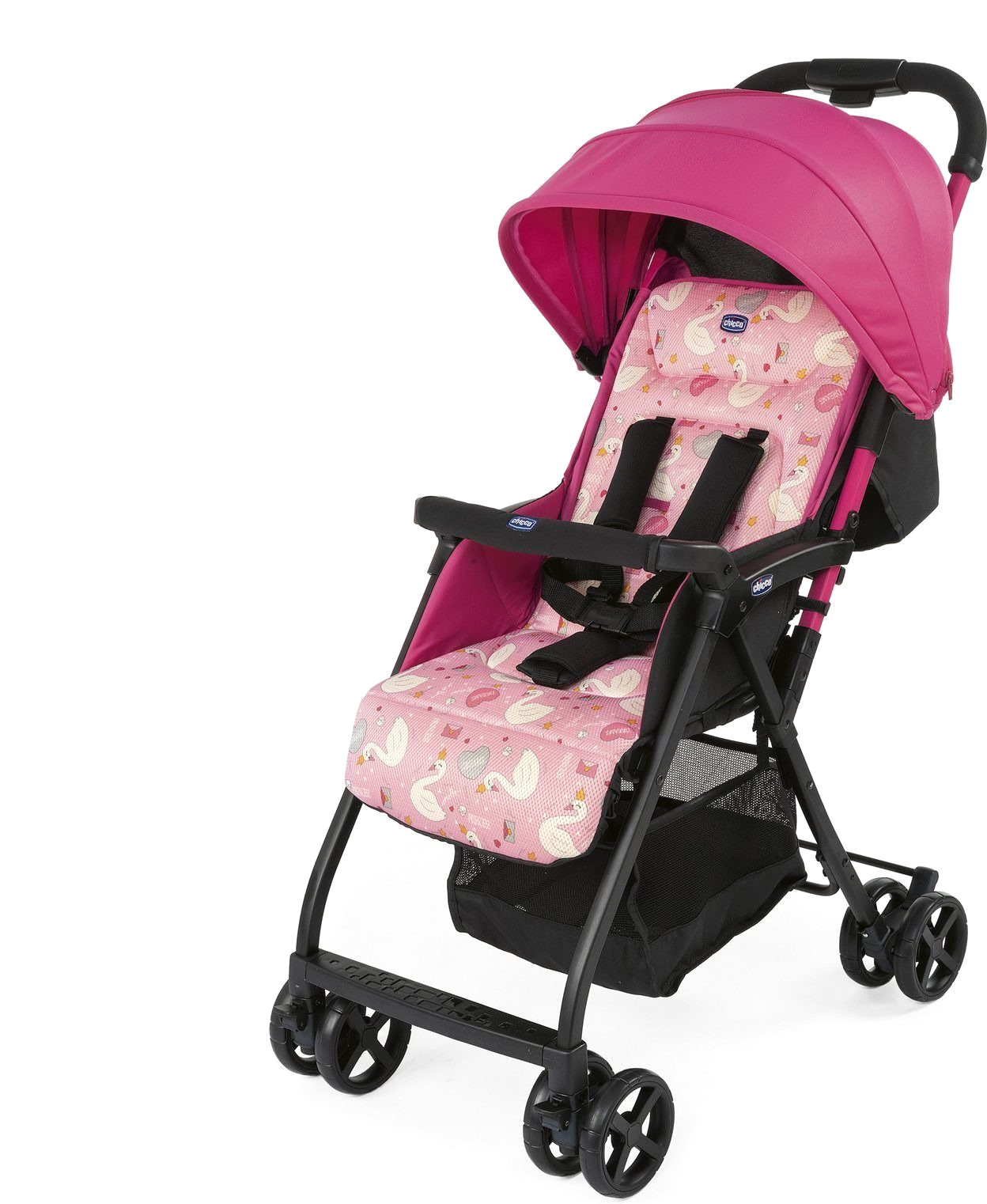 

Детская прогулочная коляска Chicco OhLaLa 2 Pink Swan [07079472660000], Коляска прогулочная «книга» Chicco Ohlala 2 (pink swan)