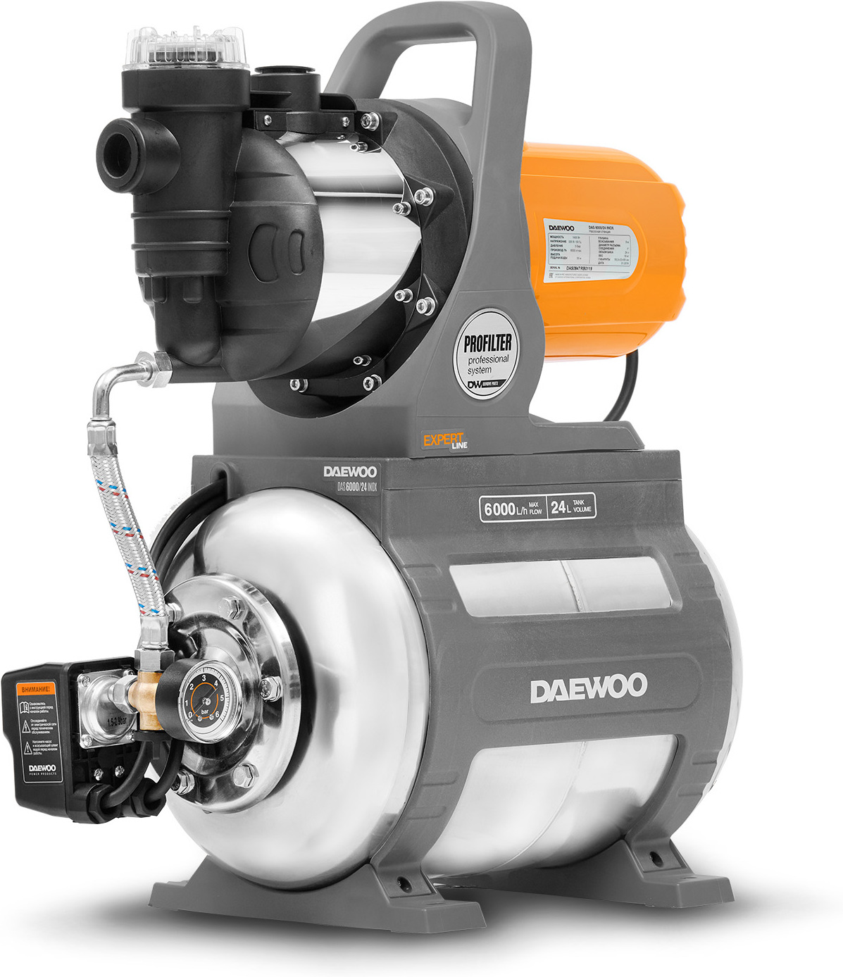 

Насосная станция Daewoo DAS 6000/24 INOX, Насосная станция Daewoo DAS 6000/24 Inox