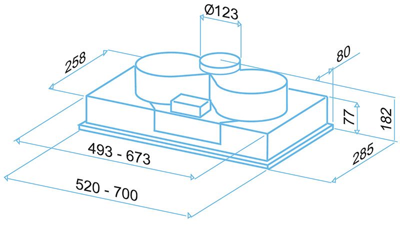 

Кухонная вытяжка Best P540 MET 52 [07E00118B], P540 52
