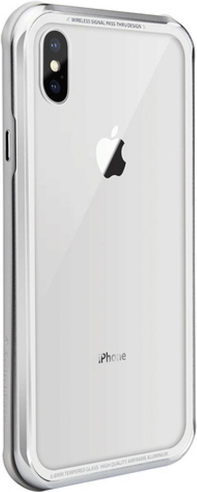 

Чехол для телефона SwitchEasy iGlass iPhone XS Max серебряный [GS-103-46-170-26], iGlass iPhone XS Max