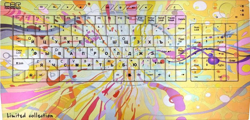 

Клавиатура CBR Picture Keyboard Splashes