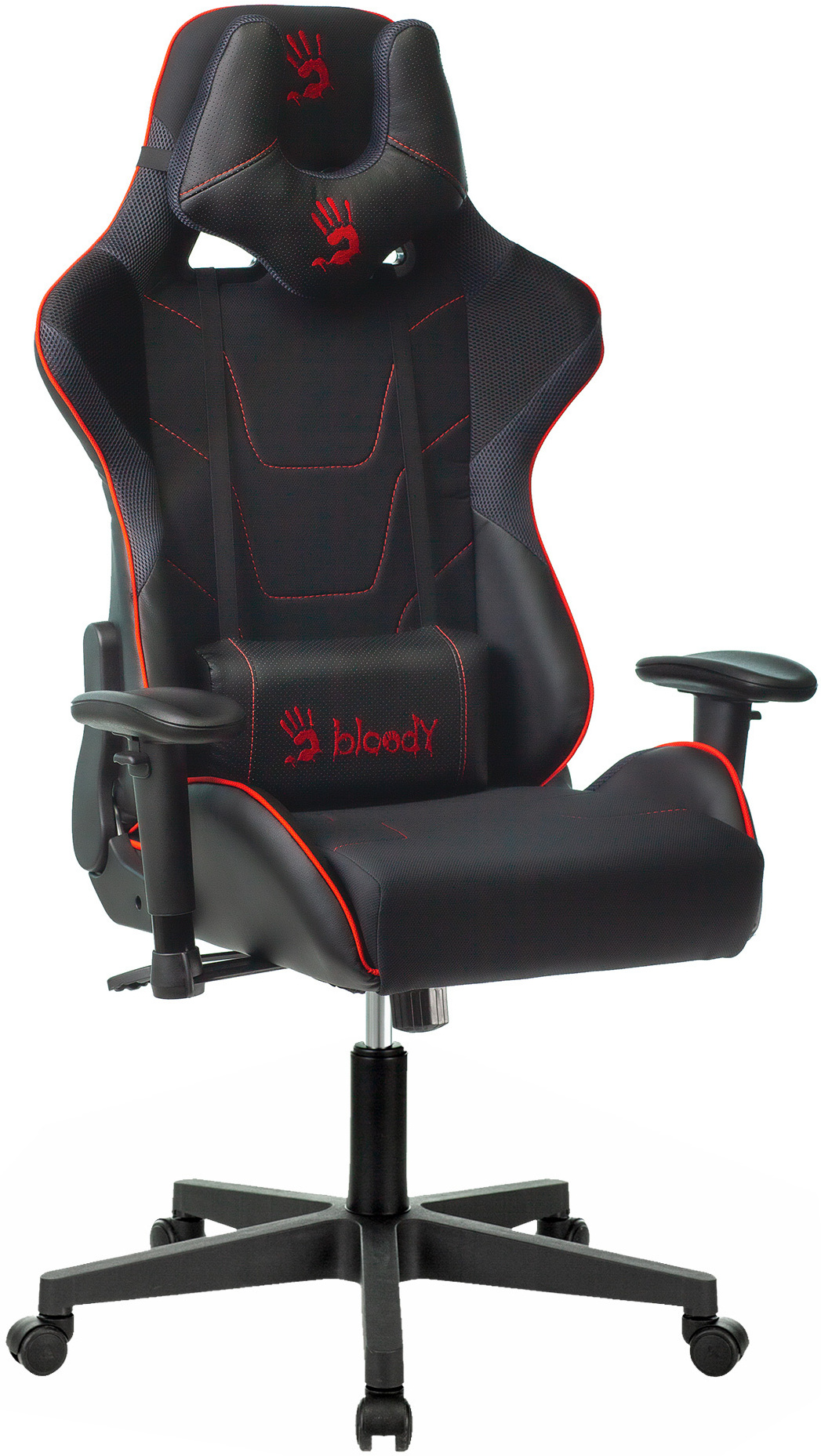 

Офисное кресло A4Tech Bloody крестовина пластик черный/красный [GC-400], Офисное кресло A4Tech Bloody крестовина пластик GC-400 черный/красный