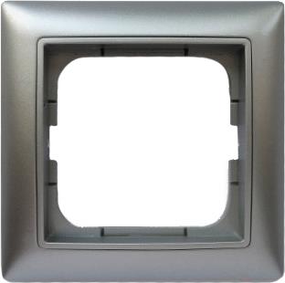 

Рамка для выключателя ABB Basic 55 1725-0-1479-1 алюминий, Basic 55 1725-0-1479-1