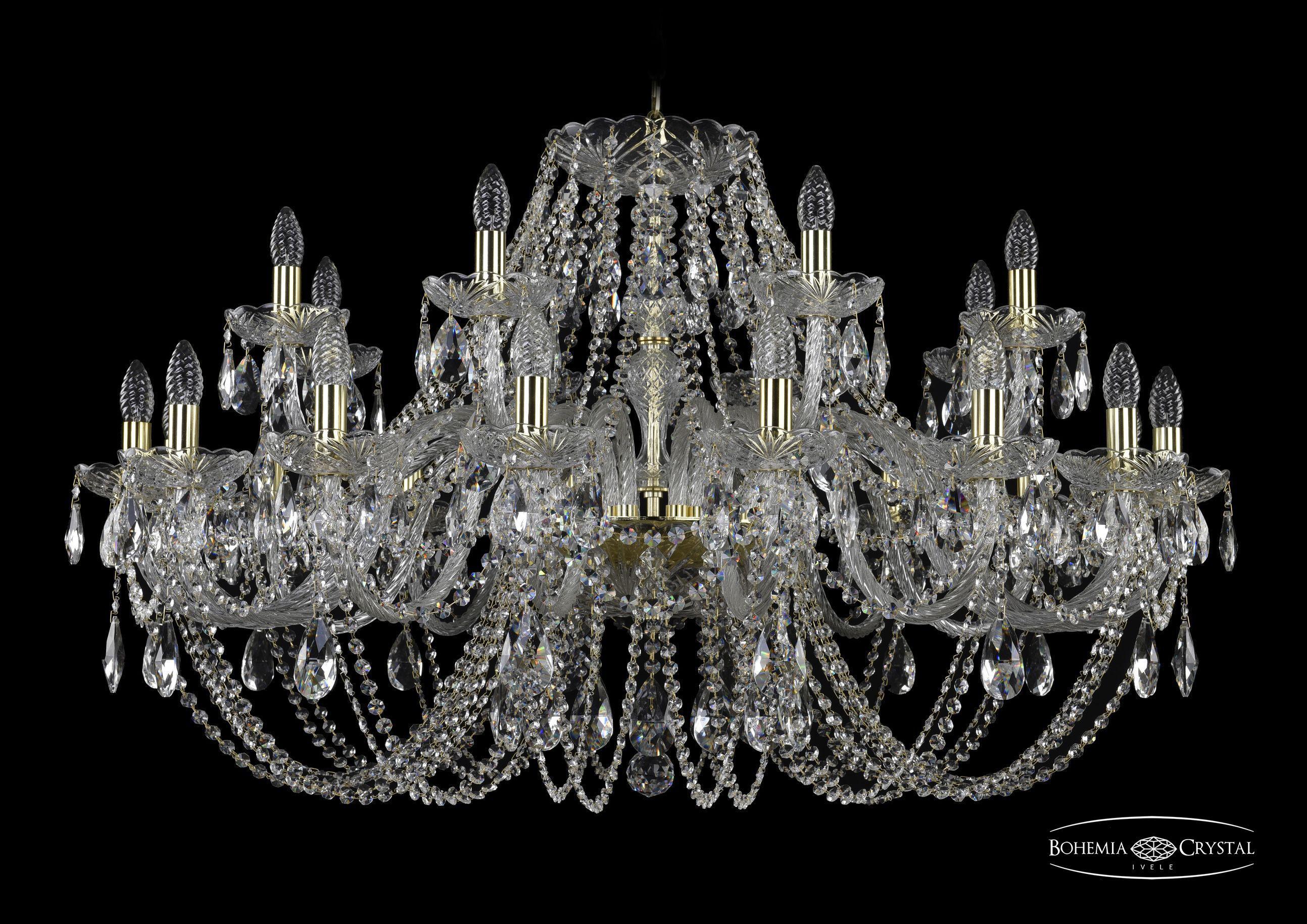 

Подвесная люстра Bohemia Ivele Crystal 1406/16+8/400/G