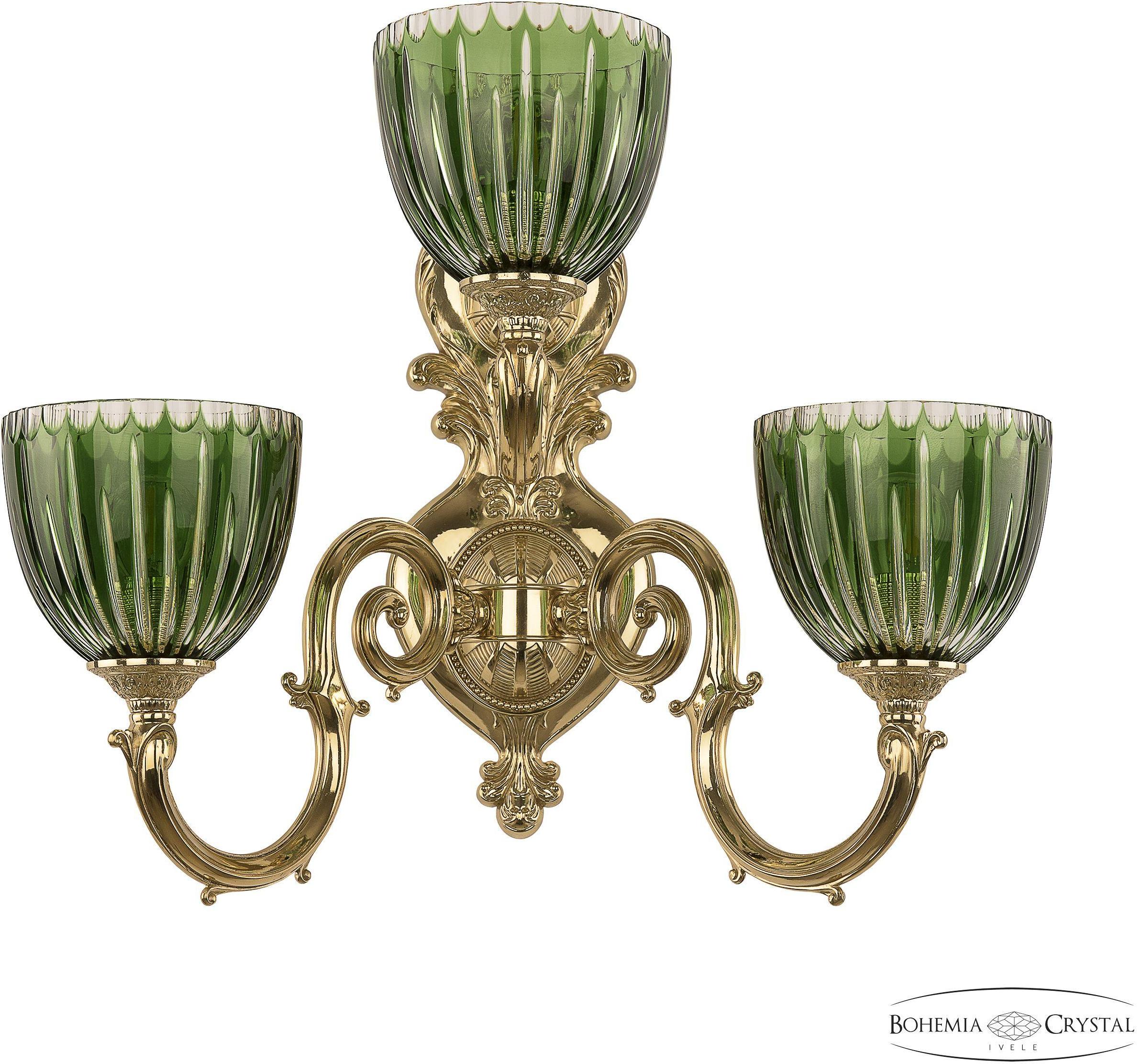

Подвесная люстра Bohemia Ivele Crystal 7203B16/2+1/210 G P1 U Clear-Green/H-1K