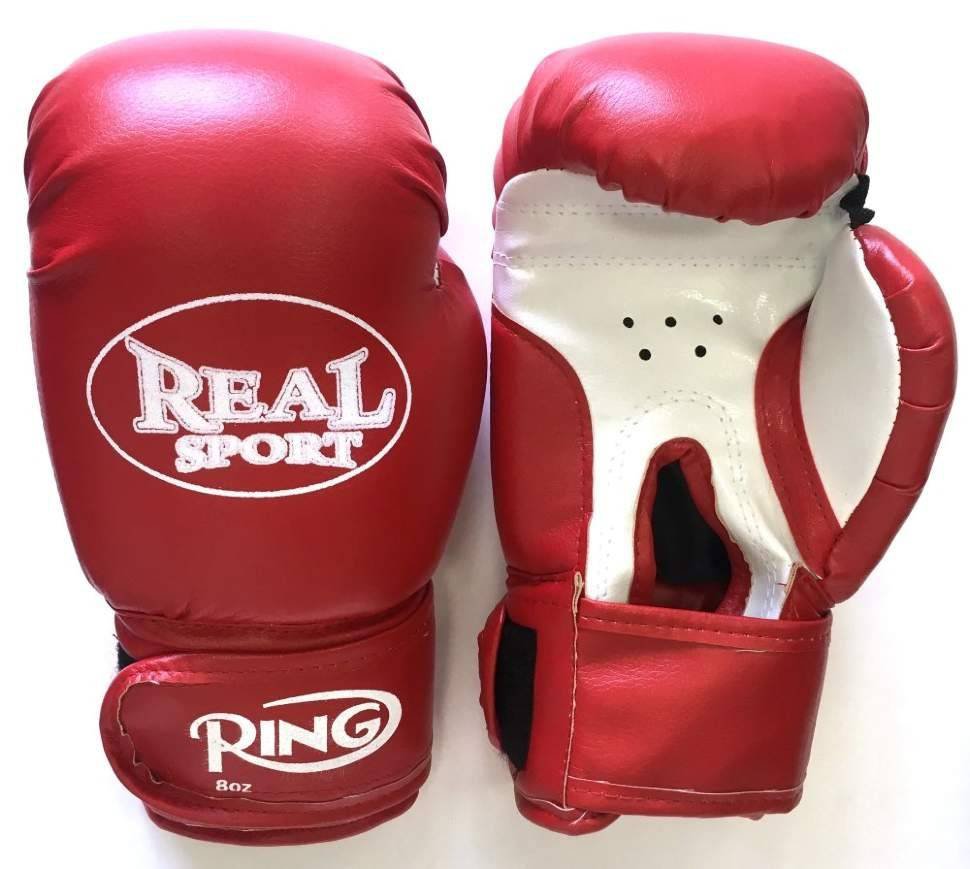 

Боксерские перчатки Real sport RS110 10 унций красный, RS110 10 унций